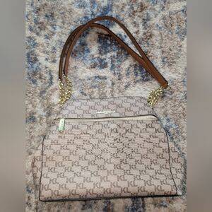 Karllagerfeld Paris Chain/Leather Strap Handbag